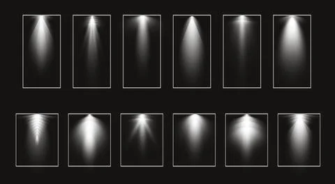 A set of frames of a soviet weighing on the wall. Frame for the image Stock Illustration