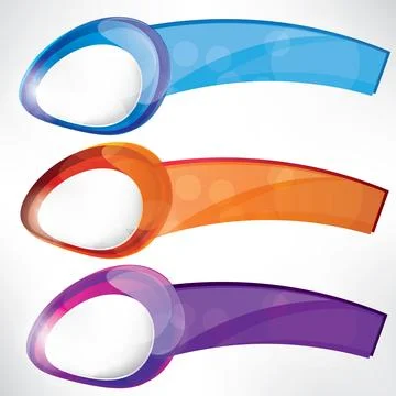 Set of frames for text 스톡 일러스트