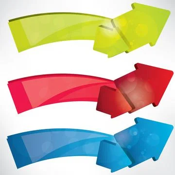 Set of frames for text Stock Illustration
