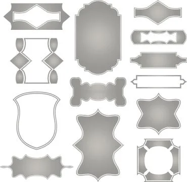 Set frames. Vector Stock Illustration