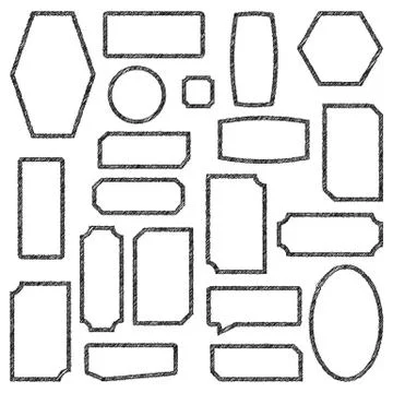 Set frames, vector illustration. 스톡 일러스트