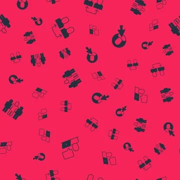 Set Freelancer, Exchange work, Project team base and Worker on seamless pat.. Stock Illustration