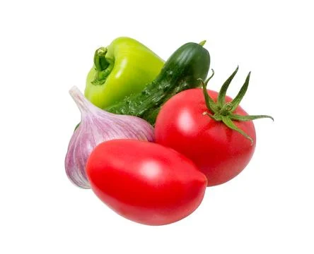 Set of fresh vegetables. Stock Photos