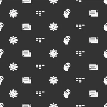 Set Front end development, UI or UX design, Website statistic and Site map on Stock Illustration