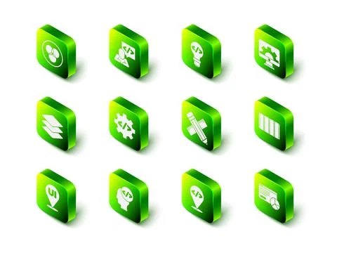 Set Front end development, Web, Color palette guide, Website statistic, Crossed Illustrazione stock