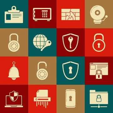 Set FTP folder and lock, Secure your site with HTTPS, SSL, Lock, Firewall Illustration