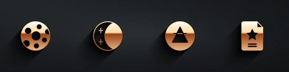 Set Full moon, Eclipse of the sun, Air element and Star constellation zodiac Ilustração Stock