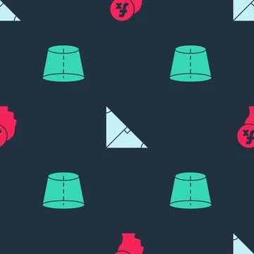 Set Function mathematical symbol, Angle bisector of triangle and Geometric イラスト素材