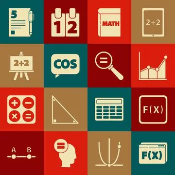 Set Function mathematical symbol, Graph, schedule, chart, diagram, Book with  Stock Illustration