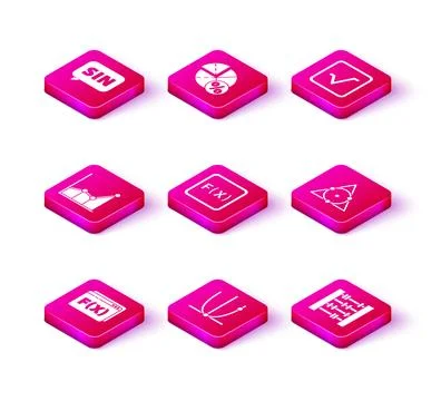 Set Function mathematical symbol, Graph, schedule, chart, diagram, Abacus Stock Illustration