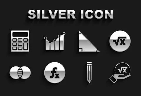 Set Function mathematical symbol, Square root of x glyph, Pencil, Mathematics イラスト素材