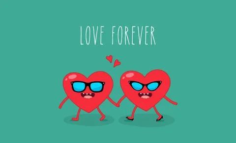 Set with funny yellow envelope. Hand drawn vector illustration. Illustrazione stock