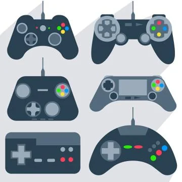 Set gamepad icons Stock Illustration