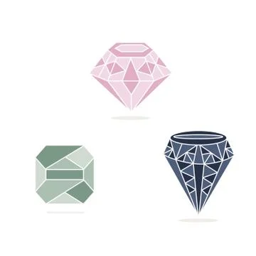 Set of gem Stockillustratie