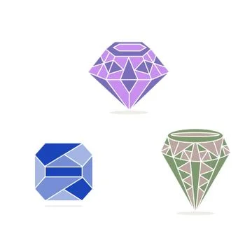 Set of gem イラスト素材