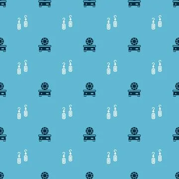 Set Gem stone and Earrings on seamless pattern. Vector Stock Illustration