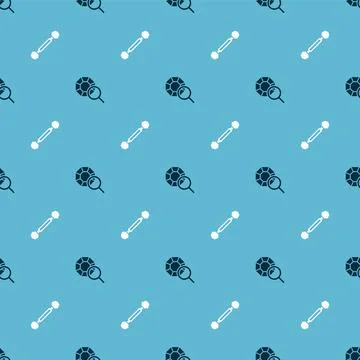 Set Gem stone and Piercing on seamless pattern. Vector Illustrazione stock