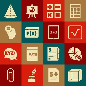 Set Geometric figure Cube, Graph, schedule, chart, diagram, Square root Stock Illustration