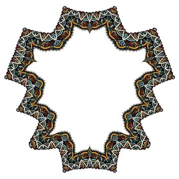 Set of geometric frame Illustrazione stock