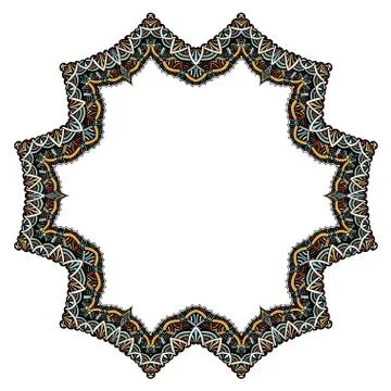 Set of geometric frame Stock Illustration