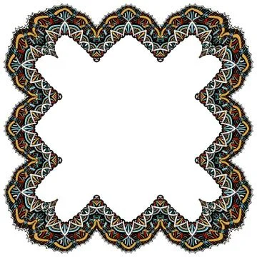 Set of geometric frame Illustrazione stock