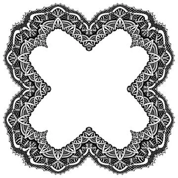 Set of geometric frame Illustrazione stock