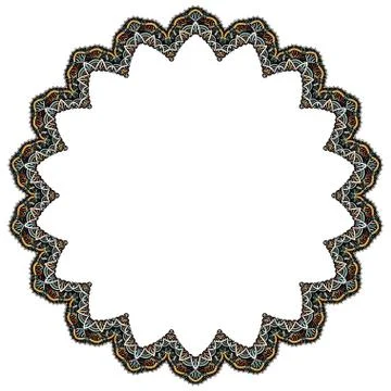 Set of geometric frame Illustrazione stock