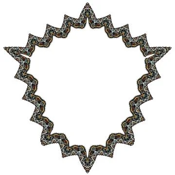 Set of geometric frame Illustrazione stock