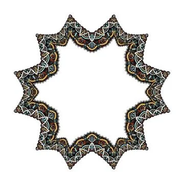 Set of geometric frame Stock Illustration