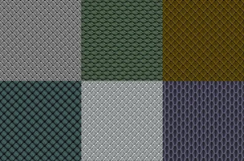 Set Geometric mosaic pattern from triangle texture, abstract vector backgroun Stock Illustration