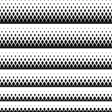 Set of geometric patterns. Black diamonds on a white background. Stock Illustration