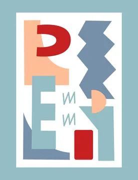 Set of geometric shapes. Abstract background shapes with brutalism style Stock Illustration