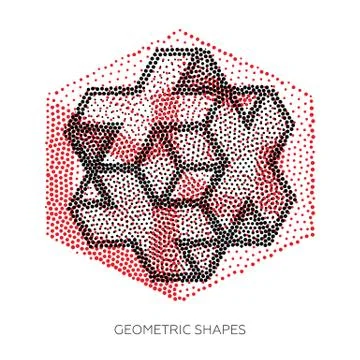 Set of geometric shapes Illustrazione stock