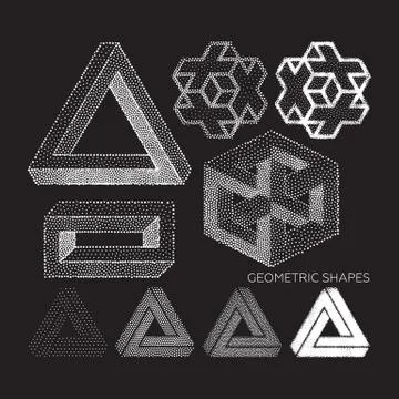 Set of geometric shapes イラスト素材