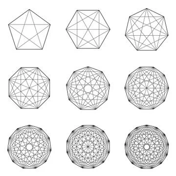 Set of geometric shapes. Vector Stock Illustration