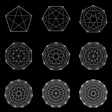 Set of geometric shapes. Vector Stock Illustration