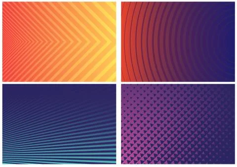 Set of Geometric Textures Stock Illustration