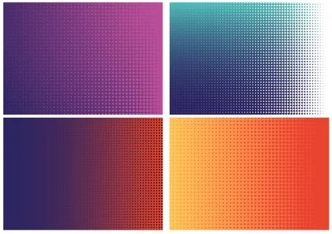 Set of Geometric Textures Stock Illustration