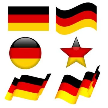 Set of Germany flag concepts Stock Illustration
