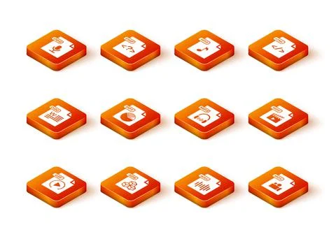 Set GIF file document, 3DS, DOC, PPT, WAV, MP3, MOV and icon. Vector Illustrazione stock