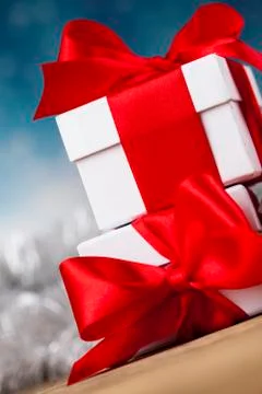 Set of gift box, Christmas background Free Stock Photos