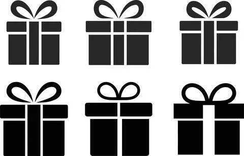 Set of Gift Box Vector Illustration Design Stock Illustration
