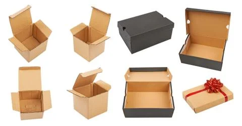 Set of gift boxes Stock Photos