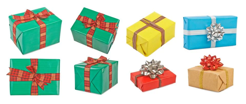 Set of gift boxes Stock Photos