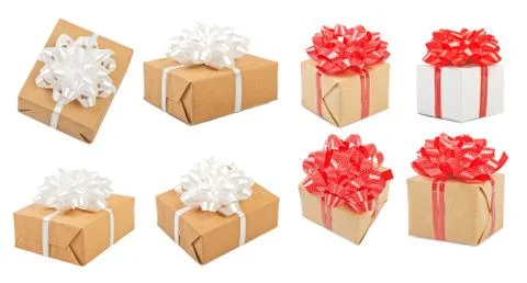 Set of gift boxes Stock Photos