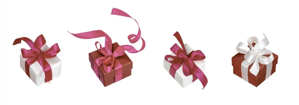 Set of gift boxes Stock Photos