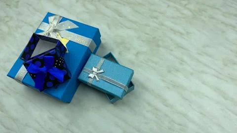 Set of gift boxes Stock Photos
