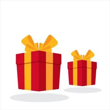 Set of gift boxes. Vector illustration isolated on white background. stock .. Stock Illustration