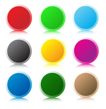 Set of glass buttons Stock Illustration