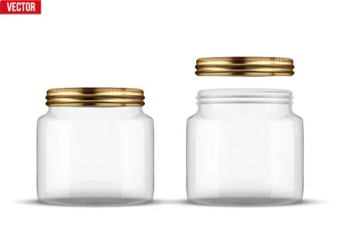 Set of Glass Jars for canning Illustrazione stock